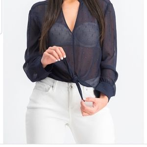 RACHEL Roy navy shirt